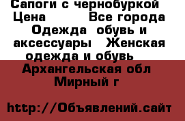 Сапоги с чернобуркой › Цена ­ 900 - Все города Одежда, обувь и аксессуары » Женская одежда и обувь   . Архангельская обл.,Мирный г.